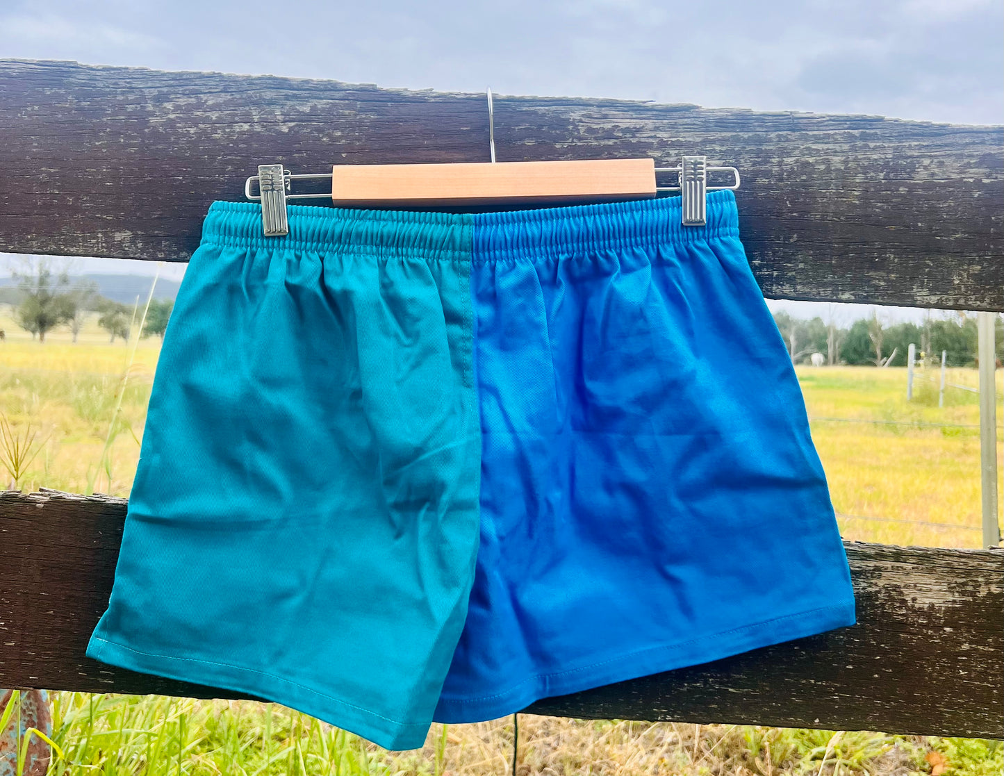 Blue & Green Rugby Shorts