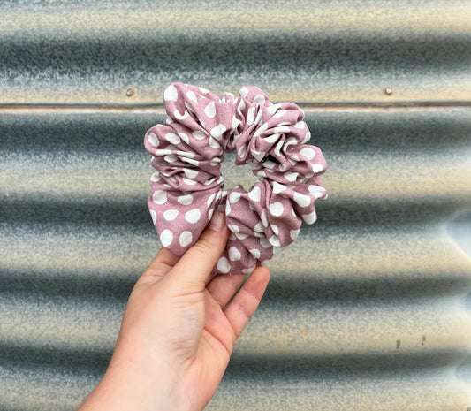 Muststick Pink Polkadot - Scrunchie