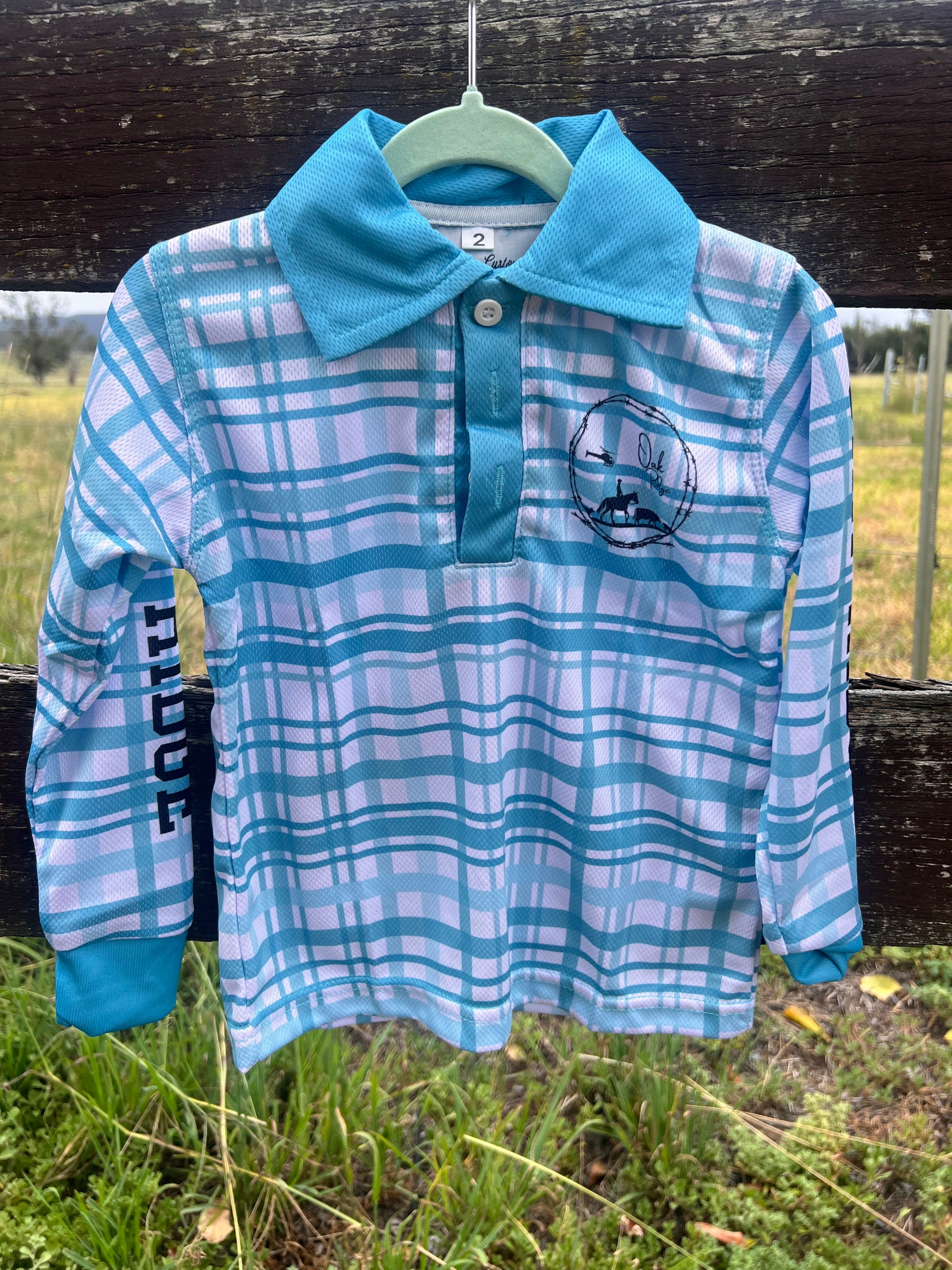 Blue Plaid Fishing Shirt- KIDS – Oak Ridge
