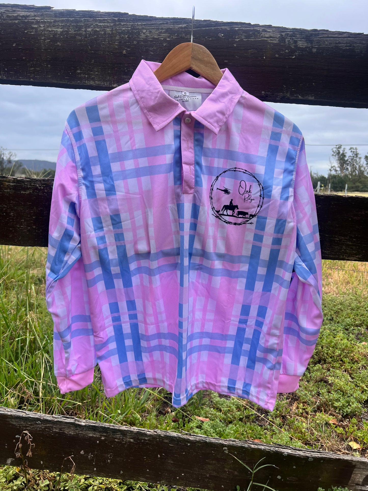 Pink Plaid Fishing Shirt