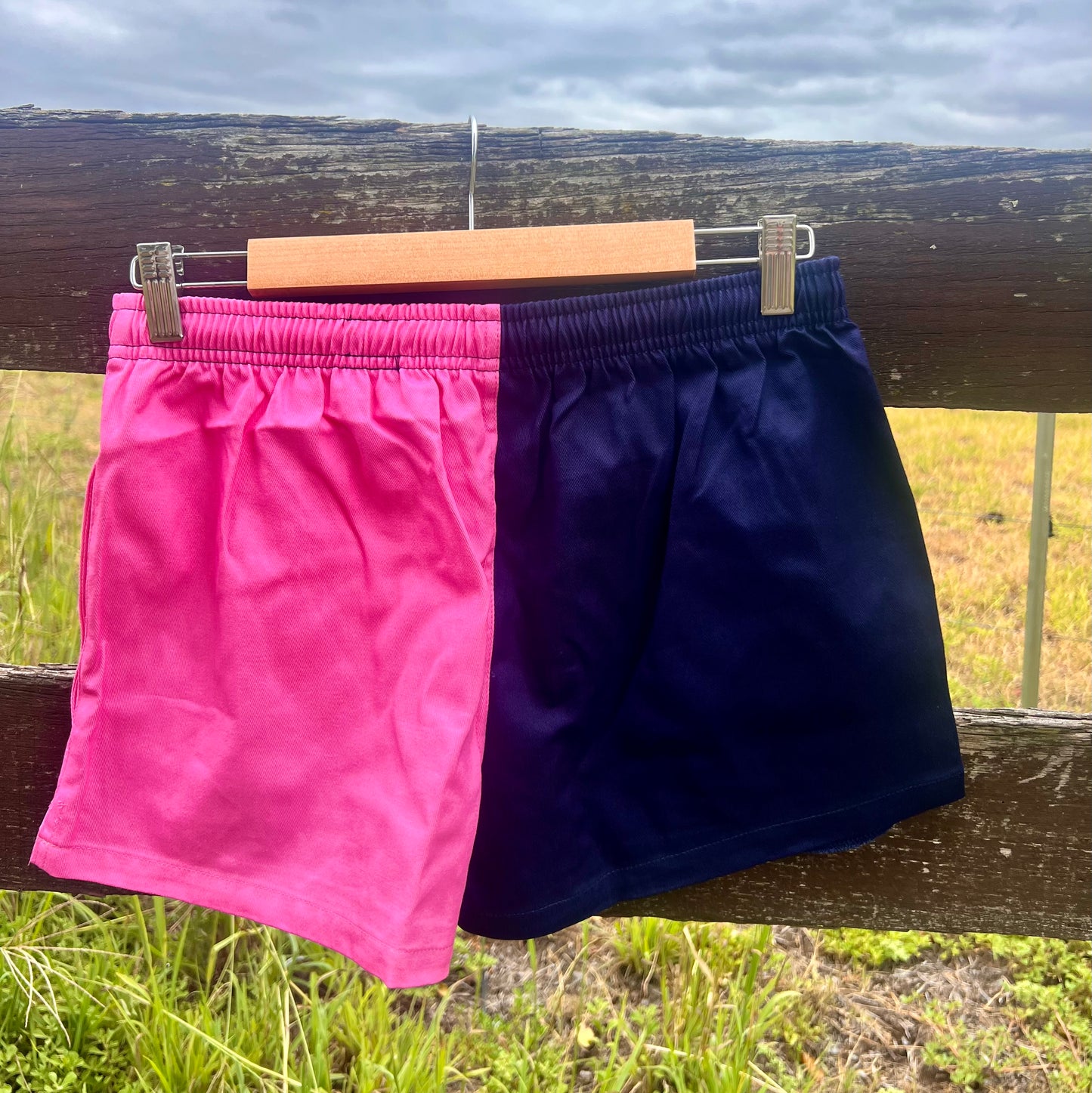 Pink & Navy Rugby Shorts